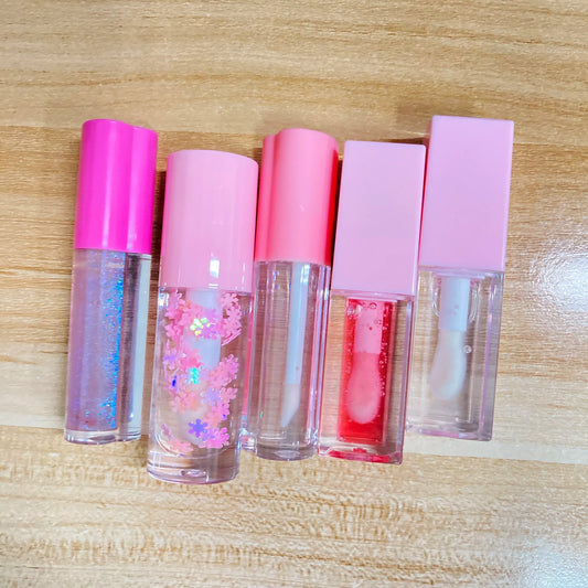 Valentine's Day Gifts pink Heart Tube Lip Gloss Private Label Good Vibrations