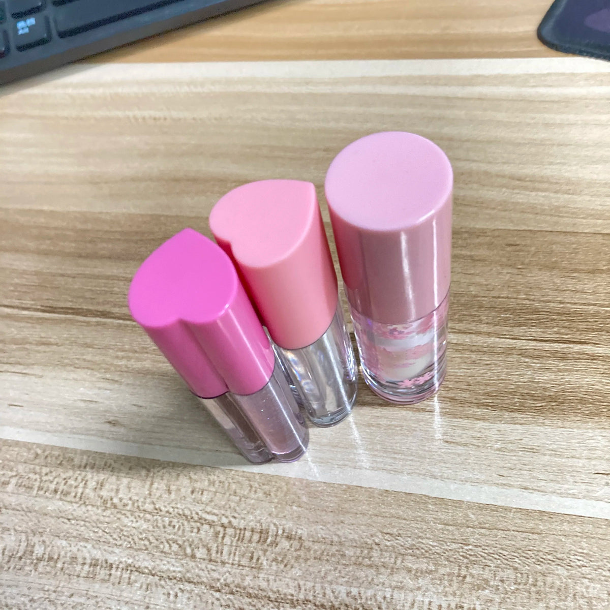 Valentine's Day Gifts pink Heart Tube Lip Gloss Private Label Good Vibrations