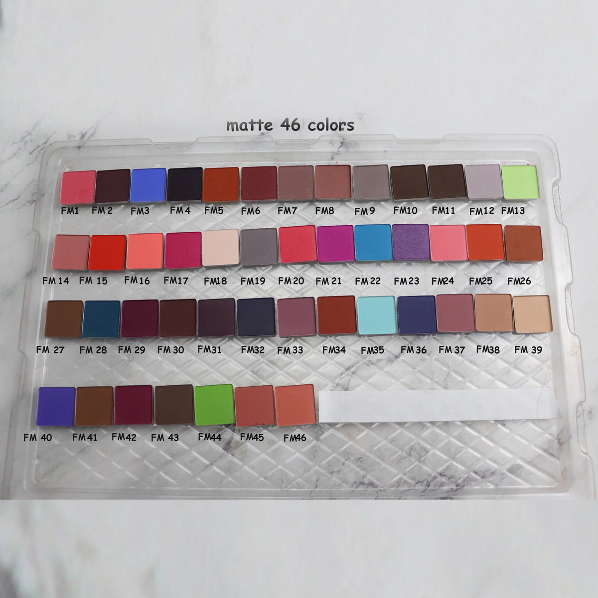 Customizable High Pigment Eye Shadow Palette Square Pan Glitter Makeup Waterproof Matte Finish Daily Use Powder Form Good Vibrations