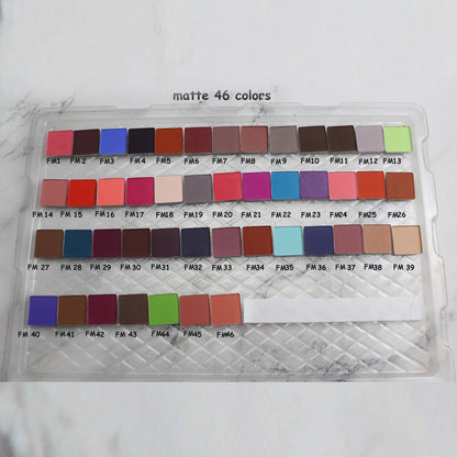 Customizable High Pigment Eye Shadow Palette Square Pan Glitter Makeup Waterproof Matte Finish Daily Use Powder Form Good Vibrations