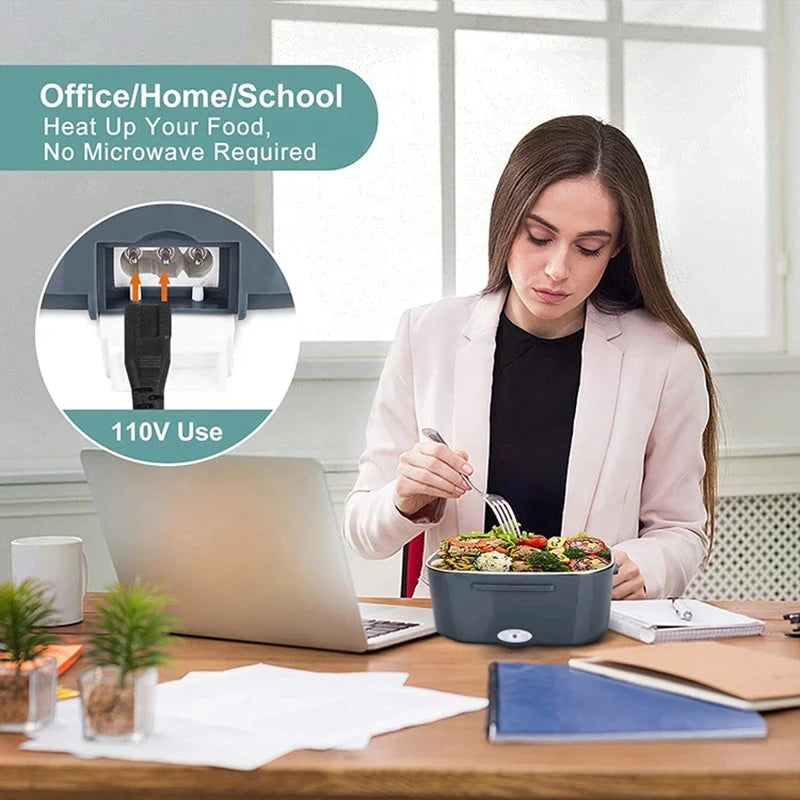 Custom Portable 12V 110V 220V Bento Boxes Food Warmer- Electric Heated Lunch Box Good Vibrations