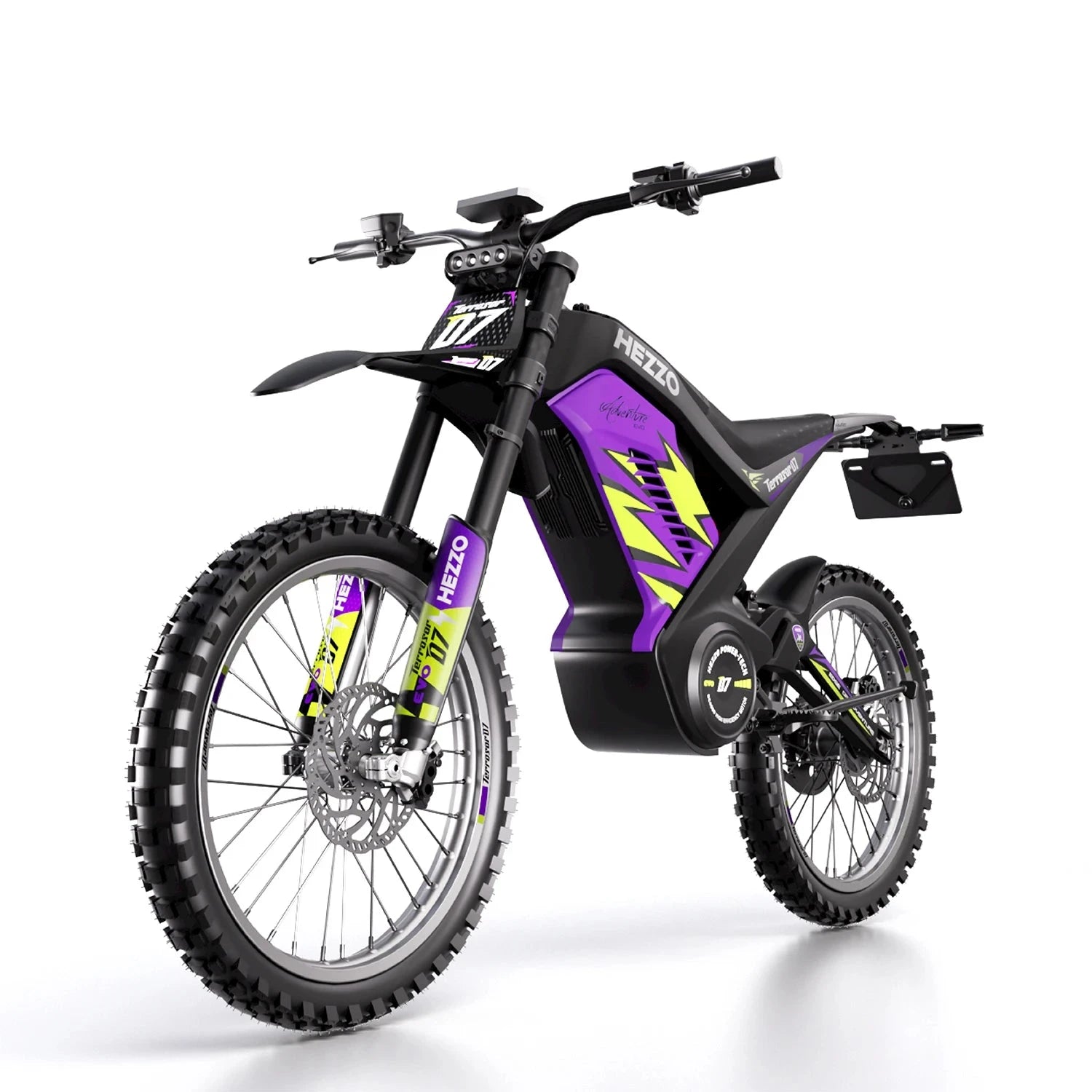 HEZZO D7 72V 8000W 35Ah 389Nm High Quality Off-road Hydraulic Disc Brake Lithium Battery Electric Bike  EU, UK, US Warehouses Good Vibrations