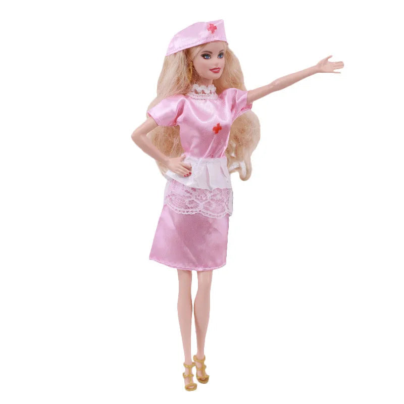 Doctor And Nurse Clothes, Mini Medical Equipment,Protective Suit,Uniform Suitable For 11.5 Inch Ken & 30cm Doll Accessories Good Vibrations