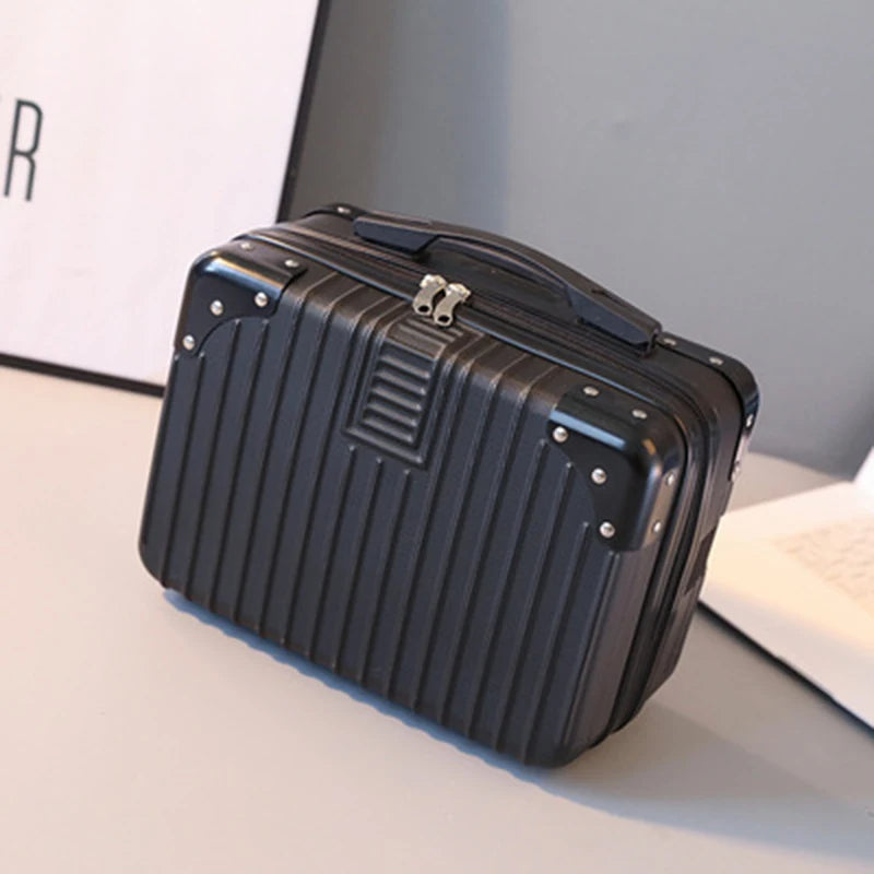 ABS Fashionable Cosmetic Case Travel Zipper for Toiletry Organizer Make up Storage Organizer Good Vibrations