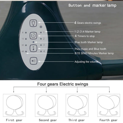 Factory Inventory or Customize Multi Functional Intelligent Electric Baby Smart Bed Kids' Cribs Child Cradle Swing Good Vibrations