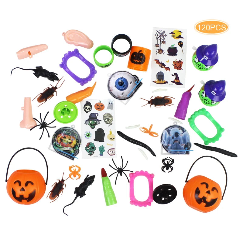 120PCS Halloween Party Favor Halloween Costume Decoration Toy Set Good Vibrations
