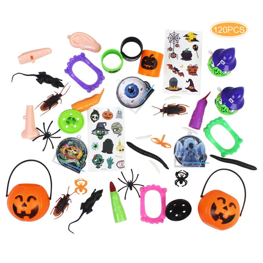 120PCS Halloween Party Favor Halloween Costume Decoration Toy Set Good Vibrations