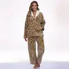 Free Shipping Winter Pajamas for Women Set Spandex 2 Piece Loungewear Women Print Sleepwear Good Vibrations