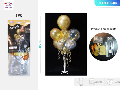 Balloon Stand Kits, Balloon Sticks Holder with Base for Table Graduation Birthday Baby Shower Gender Reveal Party Decorations Good Vibrations