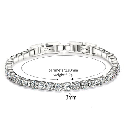 Fashion Jewelry Woman Bracelet Wristband Crystal Bracelets Gifts Jewelry Accessories Stainless Steel Fantastic Wristlet Trinket Good Vibrations