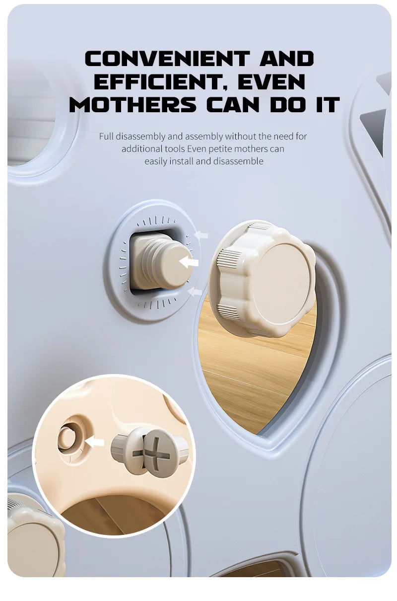 Indoor 6-in-1 Plastic Swing and Slide Set for Kids PE Baby Climbing Equipment Kindergarten Daycare Playhouse Good Vibrations