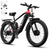 US Free Shipping DUOTTS F26 E Bike Electric Bicycle Mountain Ebike 48V 20AH Dual Motors 26inch Fat Tire Electric Bike for Adults Good Vibrations