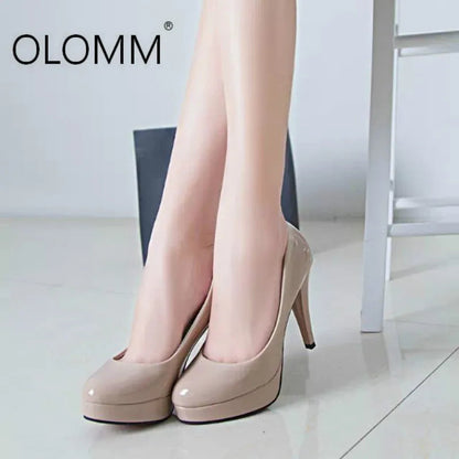 Femmes Hauts Talons Women Fashion Classic High Heel Shoes Lady Office Grey High Heel Shoes Female Pumps Wedding Shoes 34-42 Good Vibrations