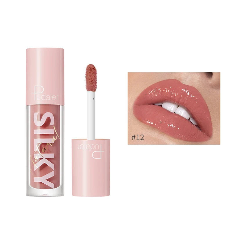 Wholesale Makeup 16 Colors Mirror Water Gloss Lip Gloss Moisturizing Lasting Vegan High Shine Lipgloss Private Label Cosmetics Good Vibrations