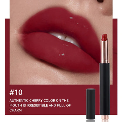 Custom Private Label Press Glossy Lip Stick Hydrating Moisturizing Plumping Vegan Non-drying Lipstick Nourishing Lip Stain Good Vibrations