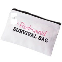 Bride to be Bridesmaid Maid of Honor Wedding Day Bachelorette hen Party Bridal Shower engagement Emergency Survival kit Bag Good Vibrations