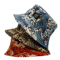 Great Retro Wave Japan Anime Bucket Hat Reversible Women Cotton Spring Outdoor Sun Caps Male Bob chapeau Fisherman Hats Good Vibrations