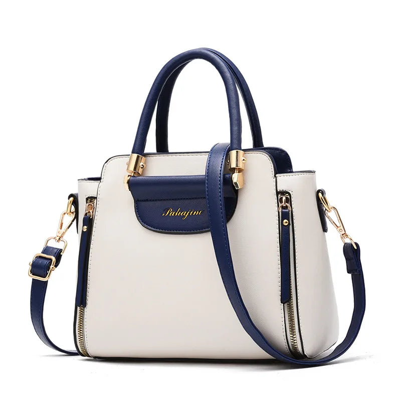 Women's bag 2025 new fashion women's bags hit color hand-held  bag Europeand the United States all-match shoulder messenger bag Good Vibrations