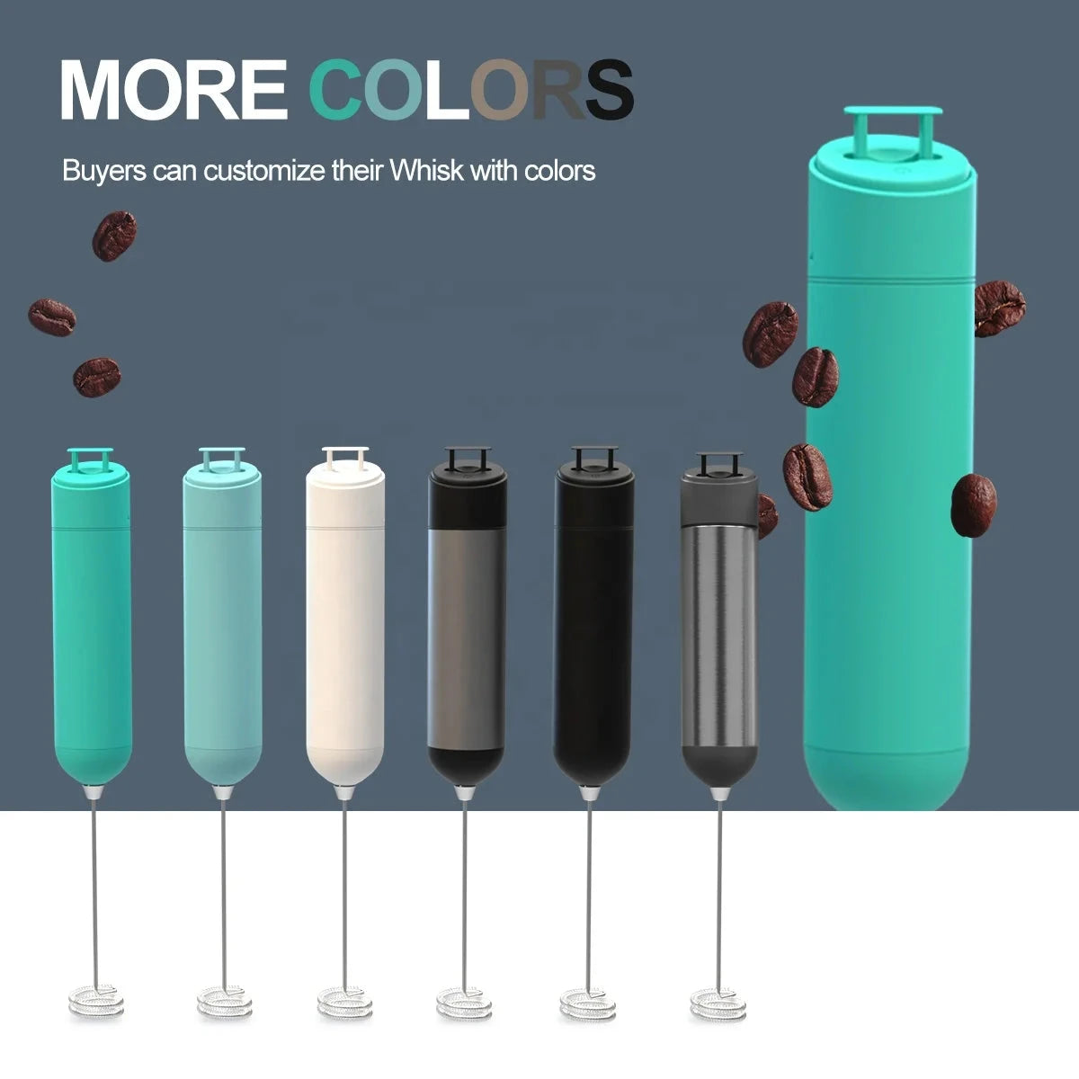 New Products 2023 Kitchen Gadgets Electric Milk Drink Frother AA Battery Powered Handheld Electric Whisk Coffee Mixer for Milk Good Vibrations