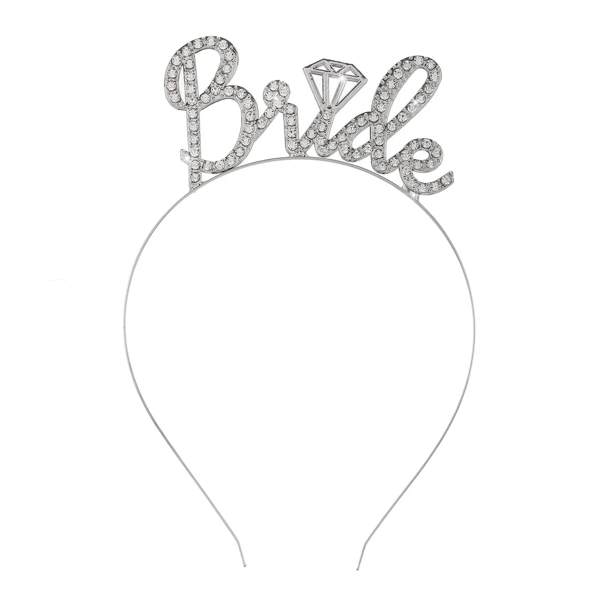 Diamond Letter Headband Bride to Be Sash Veil for Women Wedding Party Bridal Shower Gift WB019 Good Vibrations