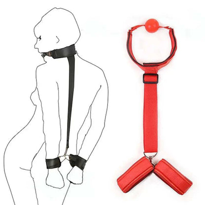 Sex Toys For Couples Flirting Adjustable Erotic Handcuffs Neck Ankle Bondage Harness Open BDSM Adult Games Restraints Chastity GOOD Vibrations