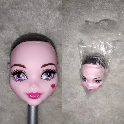 Monstering High Doll Toy Head No Hair Doll  Heads DIY Plants Hair Head Doll Bald Heads Original Rare Collection Head Toys Good Vibrations
