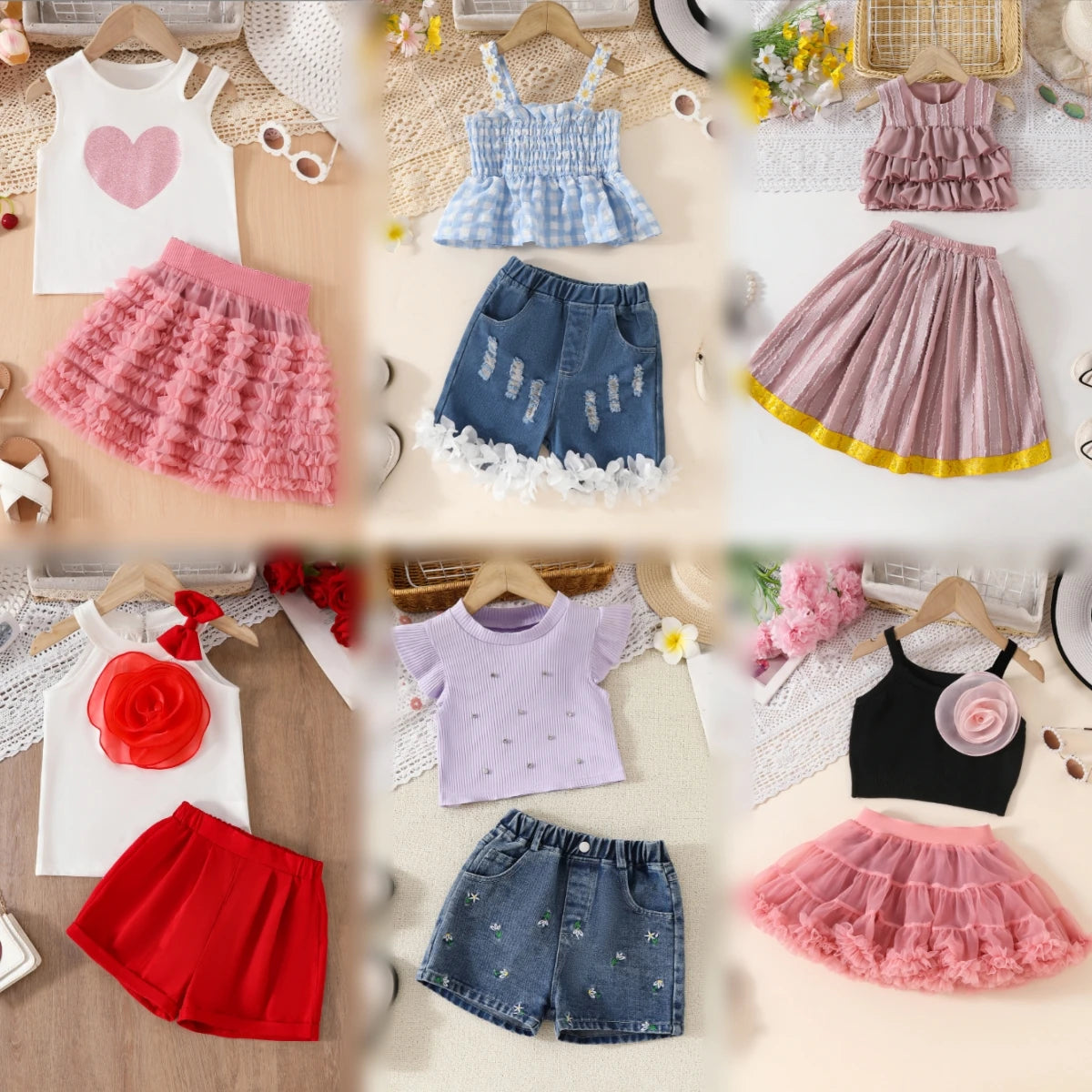 Wholesale Mixed Age Kids Clothing Sets Clearance Fashion Children's Clothing Stock Good Vibrations