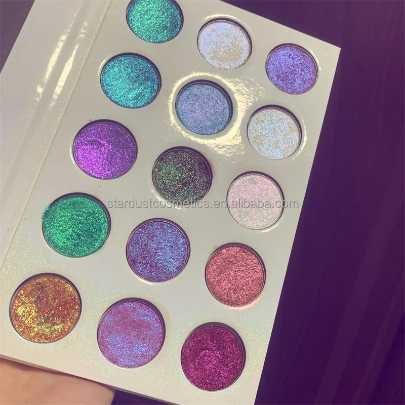 90 Colors Round Pans Multichrome Duochrome Pressed Eyeshadow Pigment Single Duo Chrome Eye Shadow Diy Eyeshadow Palette Good Vibrations