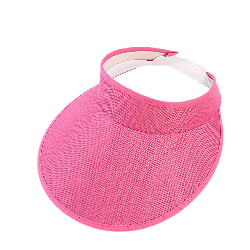 Sun Visors For Women Faux Linen Fashion Hats For Women Sports Visor Women hats Good Vibrations