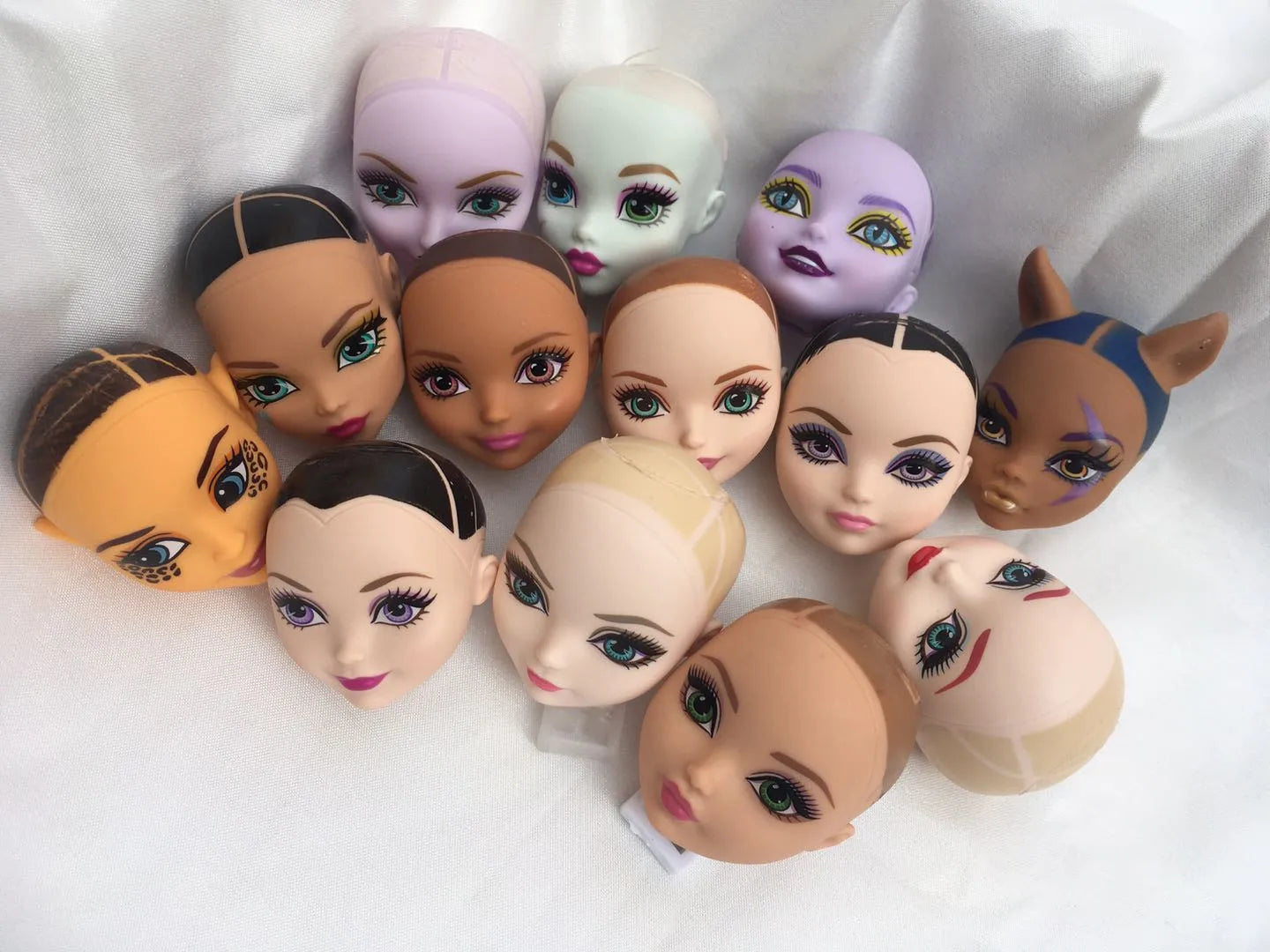 Monstering High Doll Toy Head No Hair Doll  Heads DIY Plants Hair Head Doll Bald Heads Original Rare Collection Head Toys Good Vibrations