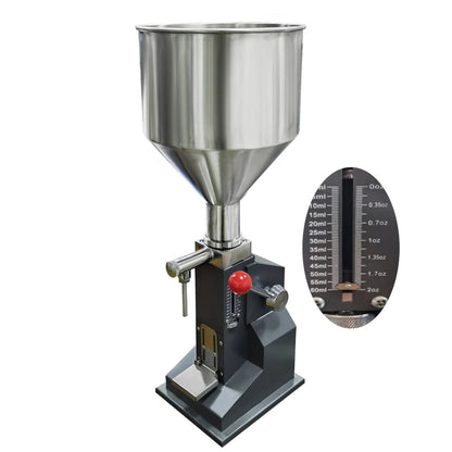 A03 Hand Operated Filling Machine Manual Cosmetic Paste Sausage Lip Gloss Cream Liquid Filling Supply Good Vibrations