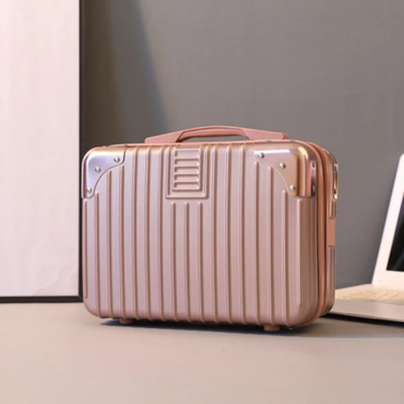 ABS Fashionable Cosmetic Case Travel Zipper for Toiletry Organizer Make up Storage Organizer Good Vibrations