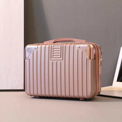 ABS Fashionable Cosmetic Case Travel Zipper for Toiletry Organizer Make up Storage Organizer Good Vibrations