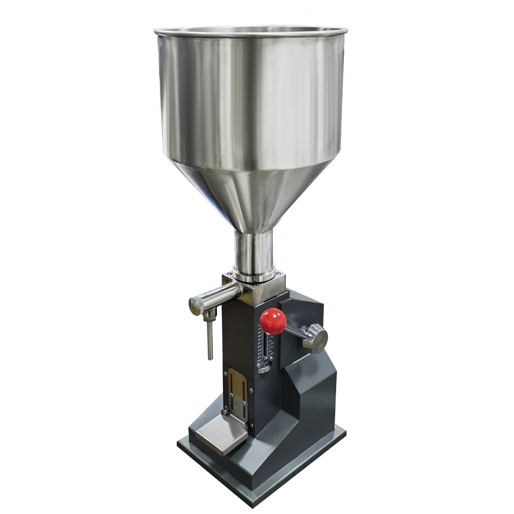 A03 Hand Operated Filling Machine Manual Cosmetic Paste Sausage Lip Gloss Cream Liquid Filling Supply Good Vibrations