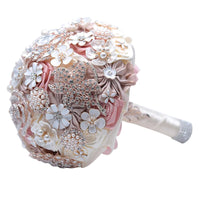 2025 new European and American Rhinestone Bride Holding Flowers Wedding Supplies Good Vibrations
