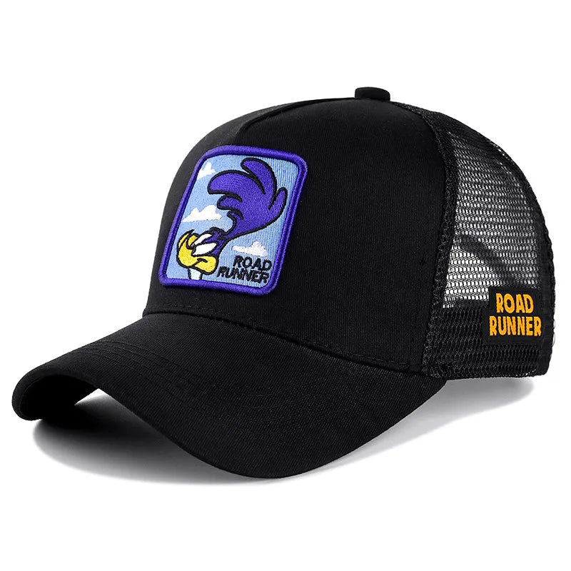 Hot Sale Unisex Anime Cartoon Cap High Quality Patch Draw Baseball Cap Men Trucker Hat Good Vibrations