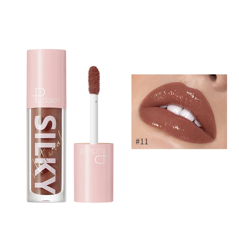 Wholesale Makeup 16 Colors Mirror Water Gloss Lip Gloss Moisturizing Lasting Vegan High Shine Lipgloss Private Label Cosmetics Good Vibrations