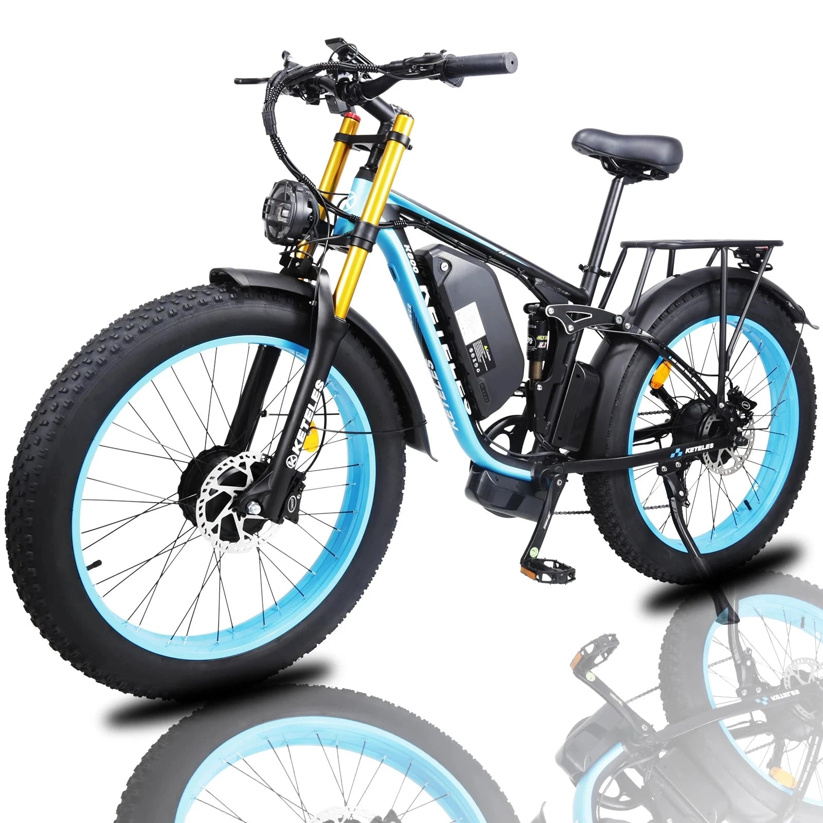 Hot Sale 26-Inch EU Stock MTB Electric Bike with Dual Motor 48V 23Ah Integrated Lithium Battery Rechargeable E-Bike Good Vibrations