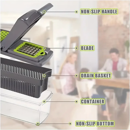 Kitchen Gadgets Rts Discount 8-blaeds Mandolin Manual Onion Veggie Chopper Dicer Kitchen Slicer Multifunctional Vegetable Cutter Good Vibrations