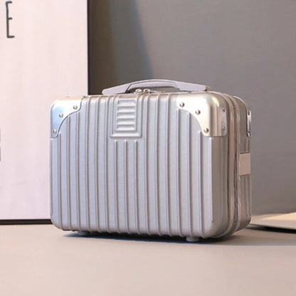 ABS Fashionable Cosmetic Case Travel Zipper for Toiletry Organizer Make up Storage Organizer Good Vibrations