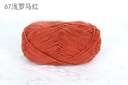 Factory Wholesale Recycled Baby Cotton Yarn 4 Strands of Milk Yarn Bag for Doll Clothes Hand-Knitted High Tenacity for Weaving Good Vibrations