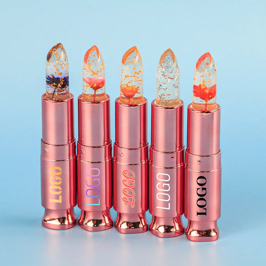 Transparent Long Lasting Moisturizing Flower Lip Stick Lip Care Makeup Cosmetic Jelly Lipsticks Lip Balm Good Vibrations