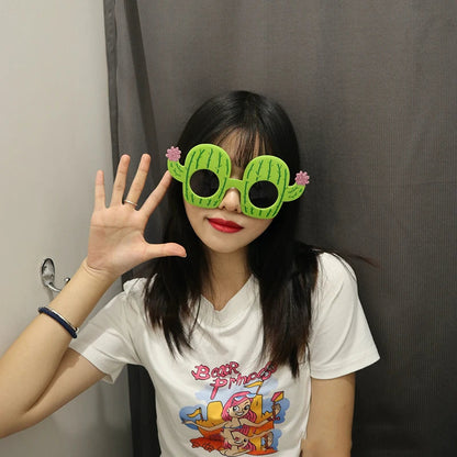 1 Pcs Sunglasses Funny Crazy Party Dress Glasses Accessories Novelty Costume Party Carnival Glasses Event Decoration Supplies Good Vibrations