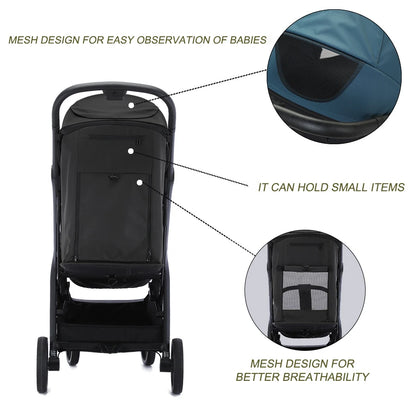 US Warehouse Stock Folding Baby Stroller Portable on Airplane One Click Folding Baby Stroller for Kids Good Vibrations