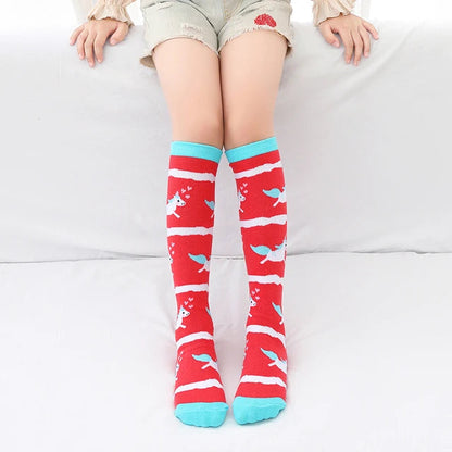 toddler child high knee Socks Three-dimensional cute Cartoon fox cat unicorn Cotton Over knee kids baby girls Sock Spring Autumn Good Vibrations