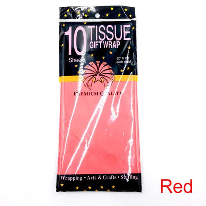 10 Sheets 50*66cm Tissue Paper DIY Handmade Craft Paper Flowers Gift Packing Wedding Festive & Party Home Decoration Supplies Good Vibrations