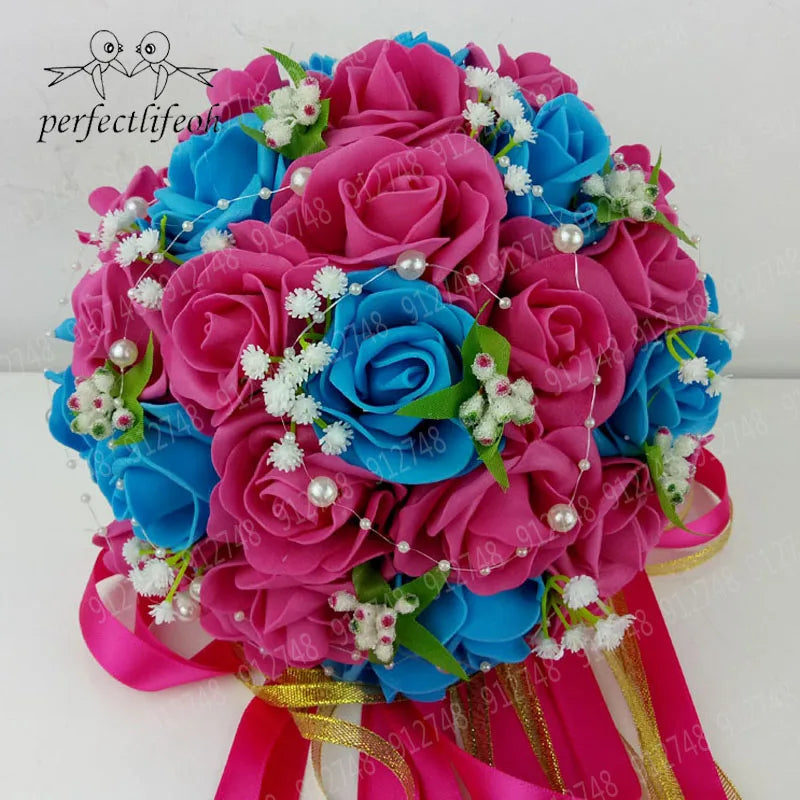 Handmade Wedding Bouquets Bridal Flower Wedding buque casamento Wedding Flowers Bridal Bouquet Good Vibrations