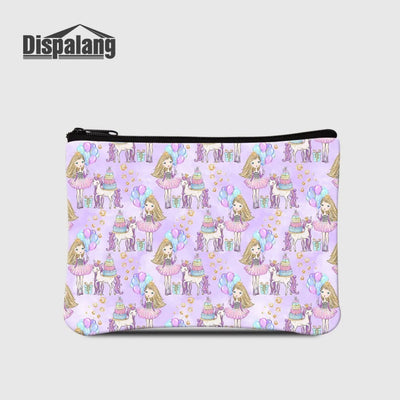 Women Small Portable Coin Purses For Shopping Cute Cartoon Printing Ladies Outdoors Wallet Girls Mini Money Bag Keys Card Cases