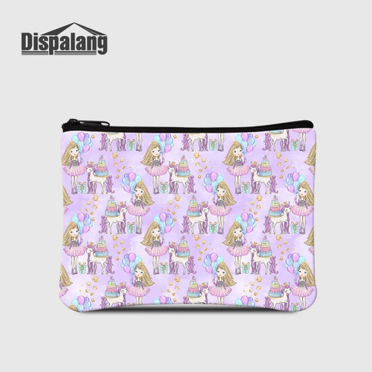 Women Small Portable Coin Purses For Shopping Cute Cartoon Printing Ladies Outdoors Wallet Girls Mini Money Bag Keys Card Cases Good Vibrations