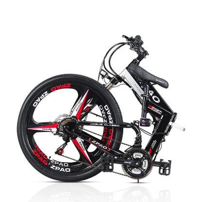 2019 Aluminum Alloy Frame Folding Electric Bike 48V 10.4AH Lithium Battery 350W 3*7 Speed Fashionable Cheap Electric Bicycle Good Vibrations